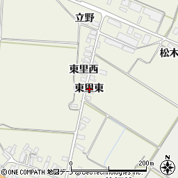 秋田県横手市雄物川町東里（東里東）周辺の地図