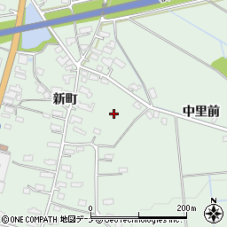 秋田県横手市大屋新町新町周辺の地図