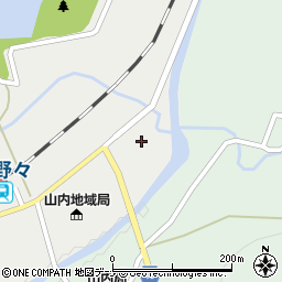 秋田県横手市山内土渕（二瀬）周辺の地図