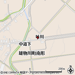 秋田県横手市雄物川町南形叶川72周辺の地図