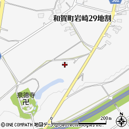 岩手県北上市和賀町岩崎１２地割周辺の地図
