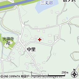 秋田県横手市大屋新町中里20周辺の地図