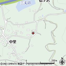 秋田県横手市大屋新町中里5周辺の地図