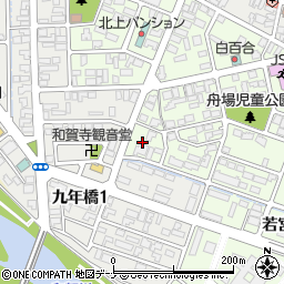 岩手県北上市若宮町2丁目11周辺の地図