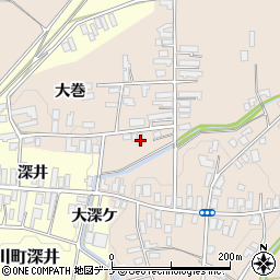 秋田県横手市雄物川町南形大巻117周辺の地図