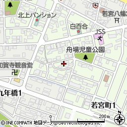 岩手県北上市若宮町2丁目9周辺の地図