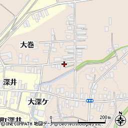 秋田県横手市雄物川町南形大巻117-6周辺の地図