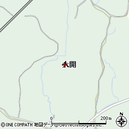 秋田県にかほ市三森大開周辺の地図