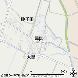 秋田県横手市平鹿町樽見内婦気周辺の地図