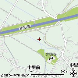 秋田県横手市大屋新町周辺の地図