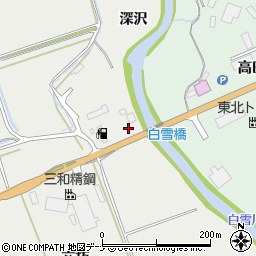 秋田県にかほ市芹田六坊周辺の地図