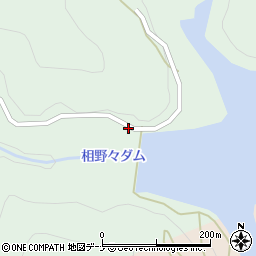 秋田県横手市山内平野沢上岩野目沢周辺の地図