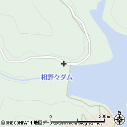 秋田県横手市山内平野沢（上岩野目沢）周辺の地図