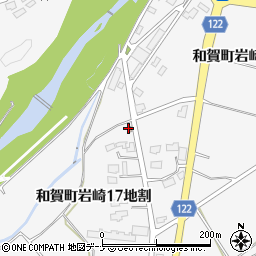 岩崎宿簡易郵便局周辺の地図