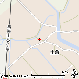秋田県由利本荘市土倉谷地山元108周辺の地図