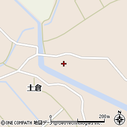 秋田県由利本荘市土倉周辺の地図