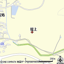 秋田県横手市平鹿町醍醐堤上周辺の地図