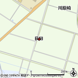 秋田県横手市平鹿町上吉田荻田周辺の地図