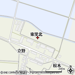 秋田県横手市雄物川町東里東里北周辺の地図