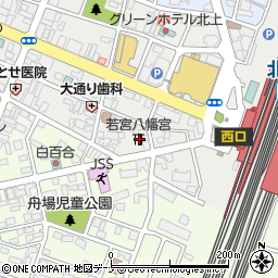 若宮八幡宮周辺の地図