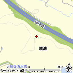 秋田県横手市平鹿町醍醐ばちケ沢周辺の地図