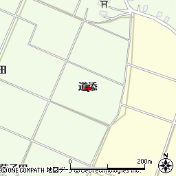 秋田県横手市平鹿町上吉田道添周辺の地図