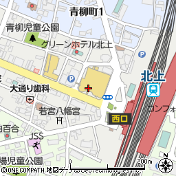 北上駅前　パソコン教室周辺の地図