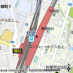 北上駅周辺の地図