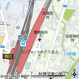 トヨタレンタリース岩手北上駅新幹線東口店周辺の地図