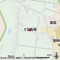 秋田県横手市雄物川町造山十足馬場周辺の地図