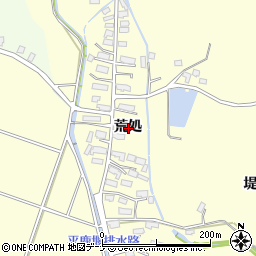 秋田県横手市平鹿町醍醐荒処周辺の地図