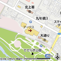 株式会社ベルジョイス　スーパーアークス北上店周辺の地図