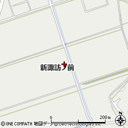 秋田県にかほ市芹田新諏訪ノ前周辺の地図