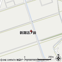 秋田県にかほ市芹田（新諏訪ノ前）周辺の地図