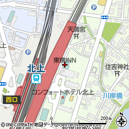 東横ＩＮＮ北上駅新幹線口周辺の地図