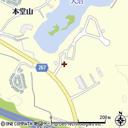 秋田県横手市平鹿町醍醐槐ヶ沢周辺の地図