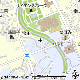 秋田県にかほ市院内畑ケ田周辺の地図