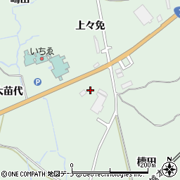 秋田県にかほ市三森（大苗代）周辺の地図