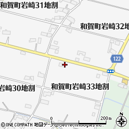岩手県北上市和賀町岩崎３３地割46周辺の地図