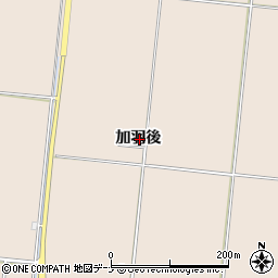 秋田県横手市平鹿町浅舞加羽後周辺の地図