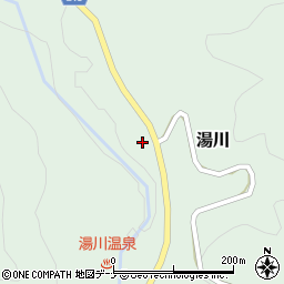 〒029-5514 岩手県和賀郡西和賀町湯川５２地割、湯川５３地割の地図