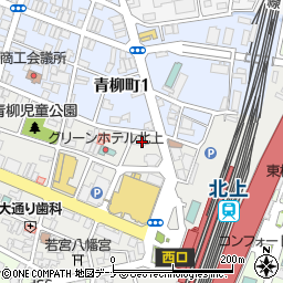 タイムズカー北上駅西口店周辺の地図