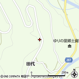 秋田県由利本荘市西沢（舞台）周辺の地図