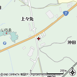 タイヤショップカーポイント仁賀保店周辺の地図