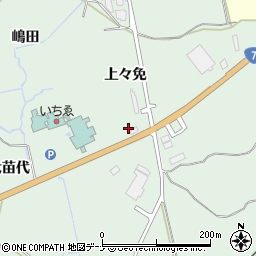 秋田県にかほ市三森上々免周辺の地図