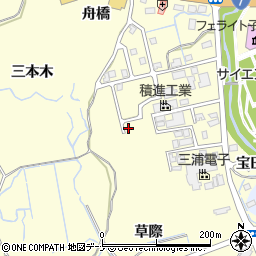 秋田県にかほ市平沢平石30-11周辺の地図