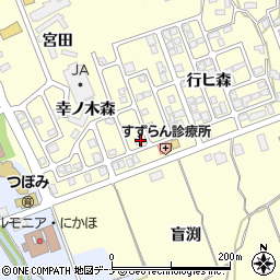 秋田県にかほ市平沢行ヒ森10-24周辺の地図