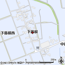 秋田県横手市平鹿町中吉田下藤根周辺の地図