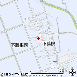秋田県横手市平鹿町中吉田下藤根西周辺の地図