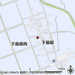 秋田県横手市平鹿町中吉田（下藤根西）周辺の地図